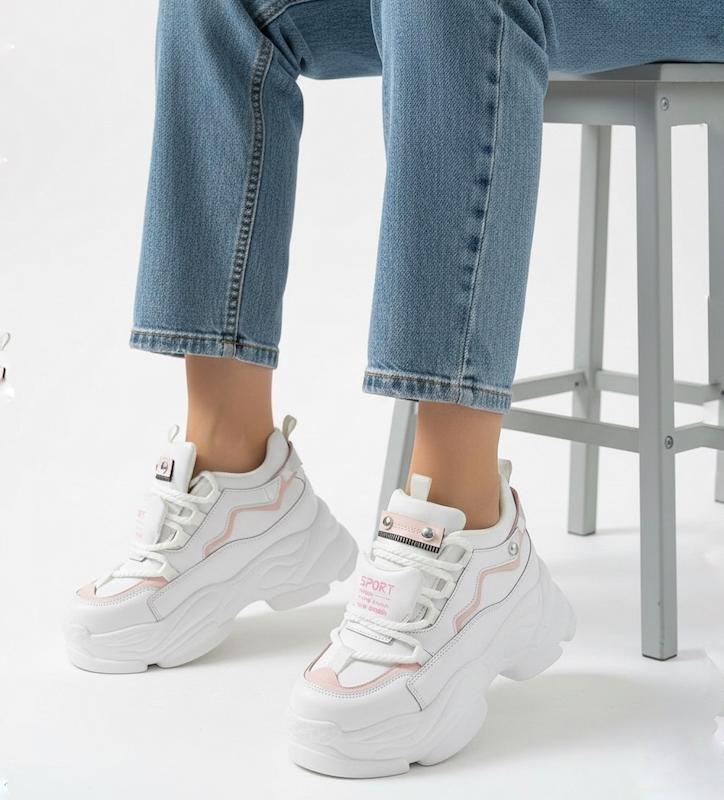 کتونی لژدار دخترانه مدل Chunky Sport