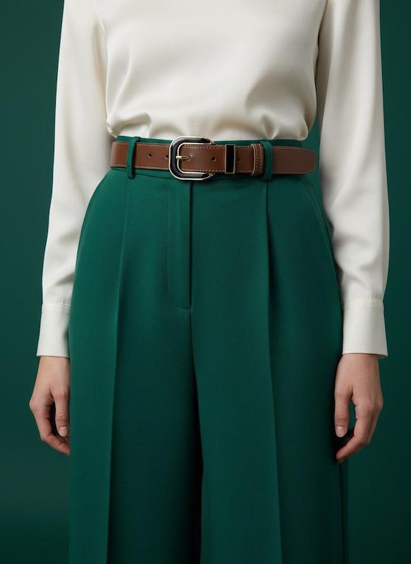 کمربند زنانه عرض ۳ سانت با سگک وارداتی لاکی