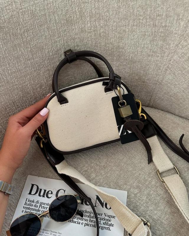 کیف دستی زنانه مدل زارا بند کنفی zara22