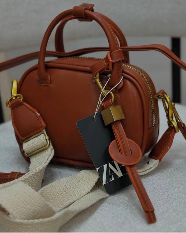 کیف دستی زنانه مدل زارا بند کنفی zara22