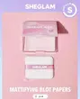 کاغذ کنترل چربی پوست شیگلم mattifying face blotting papers sheglam