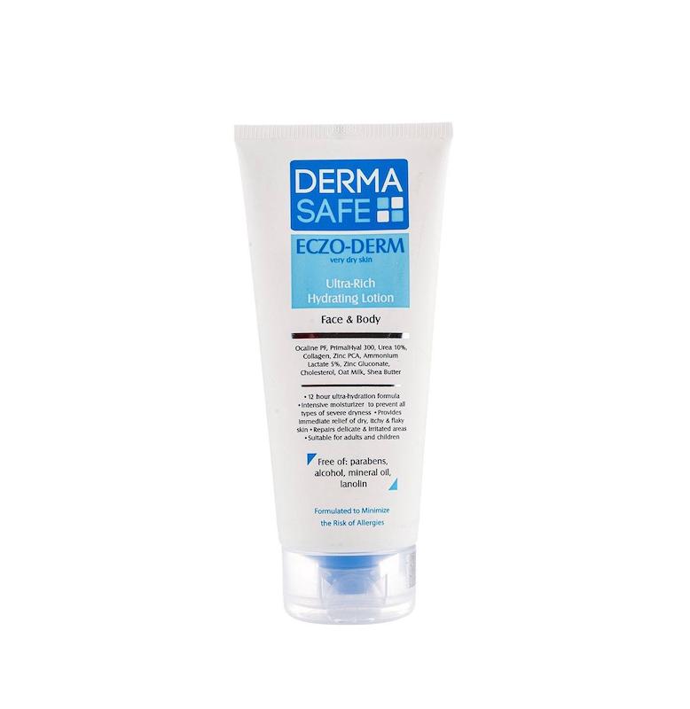 لوسیون مرطوب‌کننده پوست خیلی خشک صورت و بدن درماسِیف ECZO DERM (200ml)