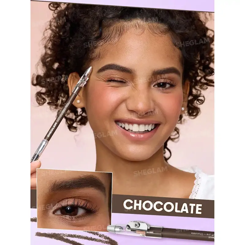 مداد ابرو دارای براش Fluff Line Eyebrow Pencil