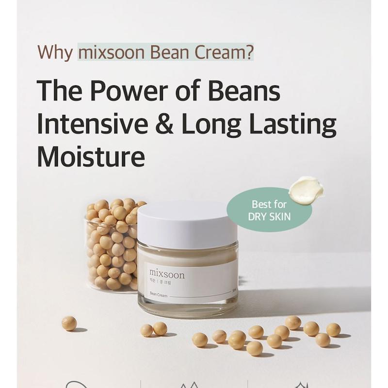 کرم آبرسان و تغذیه کننده لوبیای میکسون مدل Mixsoon Bean Cream