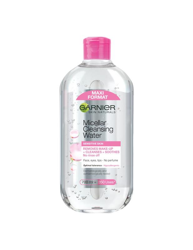 میسلار پاک‌کننده آرایش گارنیر Skin Naturals مناسب انواع پوست 700ml