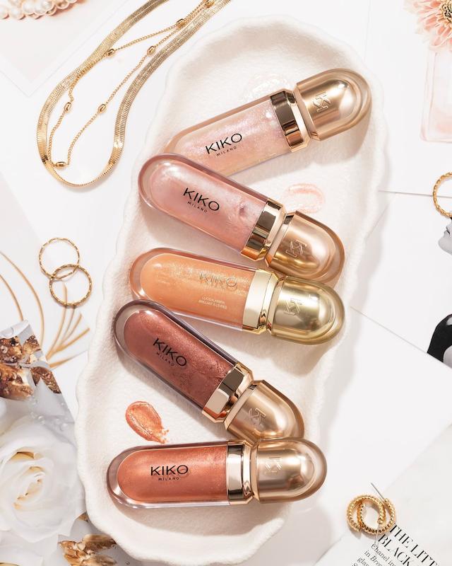 لیپ گلاس گلدن اوسیس تری دی هیدرا کیکو kiko milano golden oasis 3d hydra lipgloss