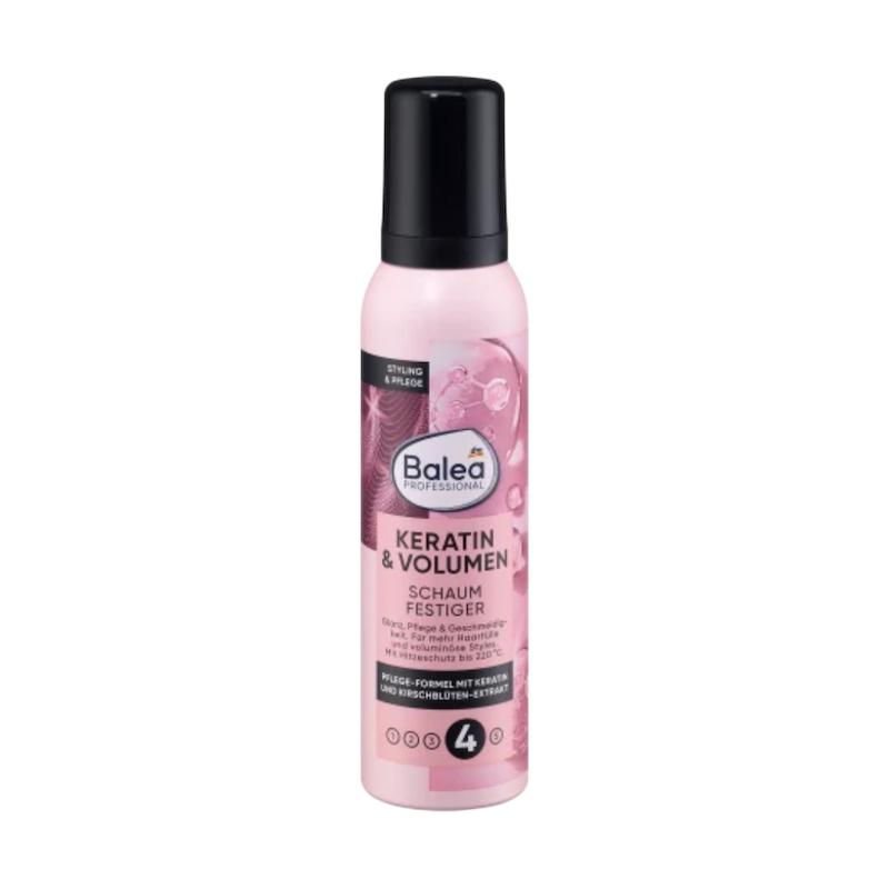 موس کراتینه و حجم‌دهنده مو باله آ 150 میل  Balea Professional Keratin & Volume Mousse 150ml