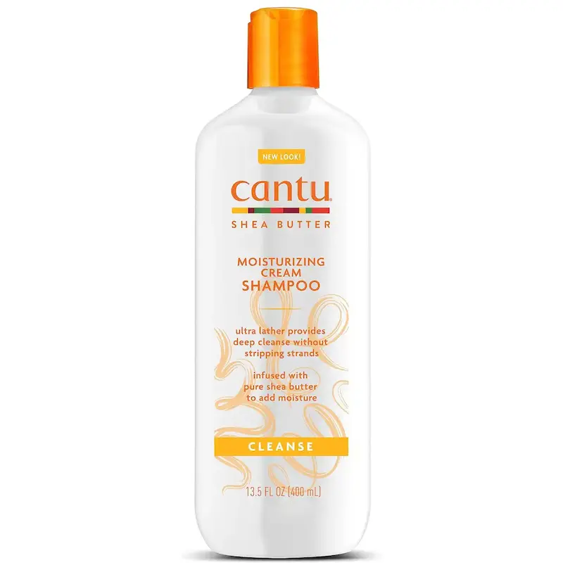 شامپو مرطوب کننده کانتو کلینز مخصوص موهای خشک 400 میل CANTU Moisturizing Cream Cleans Shampoo