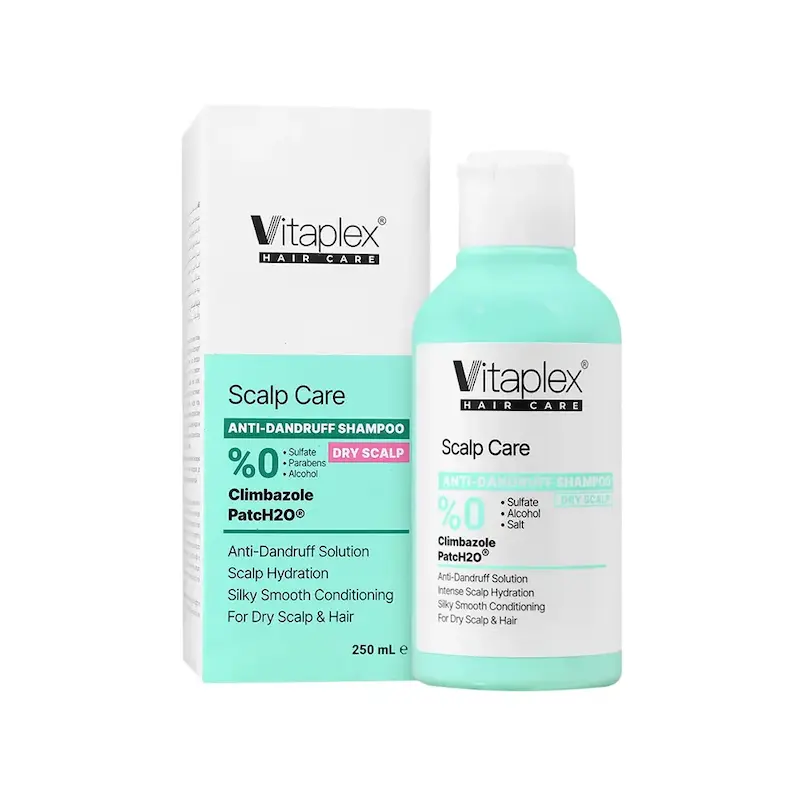 شامپو ضد شوره ویتاپلکس مناسب مو و پوست سر خشک 250میل Vitaplex Anti Dandruff Shampoo for dry Hair and Scalp