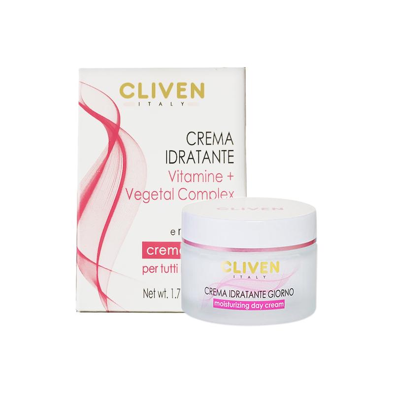 کرم مرطوب‌کننده و ویتامینه روز کلیون 50 میل  Cliven Crema Idratante Vitamine + Vegetable Complex 50ml