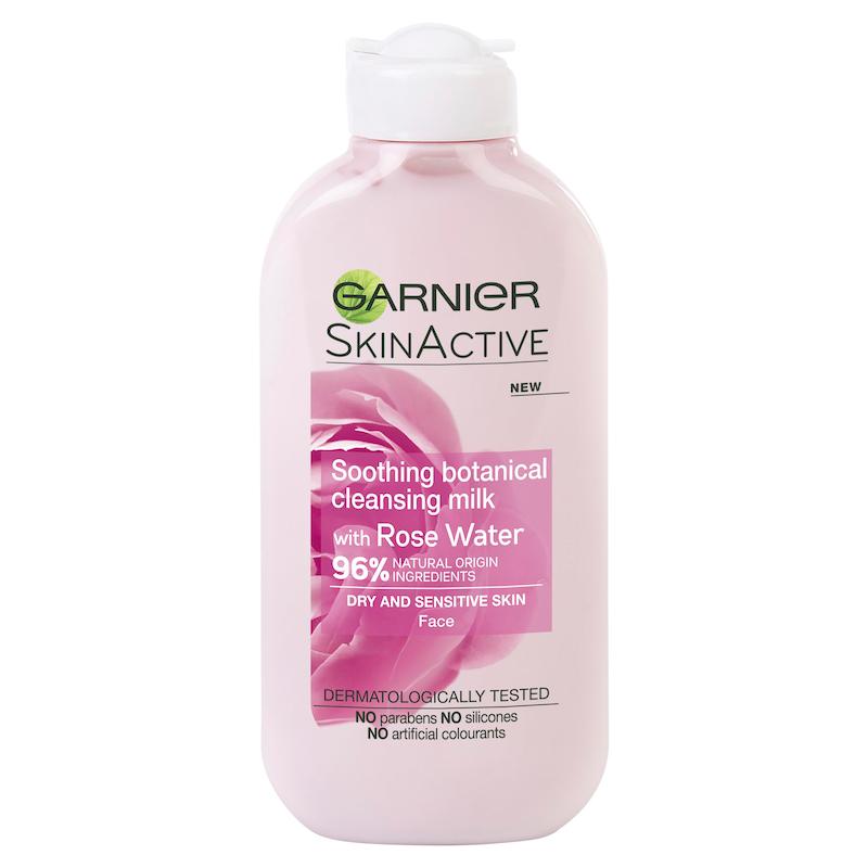 شیر پاک‌کن گیاهی گارنیر مدل SkinActive Rose Water مناسب پوست خشک و حساس حجم ۲۰۰ میلی‌لیتر