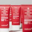 کرم ضد آفتاب مرطوب‌کننده و تسکین‌دهنده مدی کیوب حجم 50 میلی‌لیتر Medicube Super Cica Daily Sun Cream SPF50+ PA++++ | 50ml