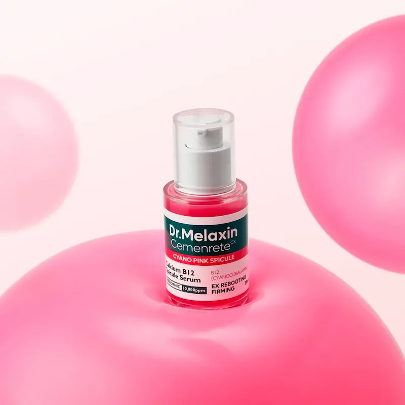 سرم ضد چروک و ترمیم کننده Cemenrete Cyano Pink Spicule دکتر ملاکسین حجم 30 میلی‌لیتر