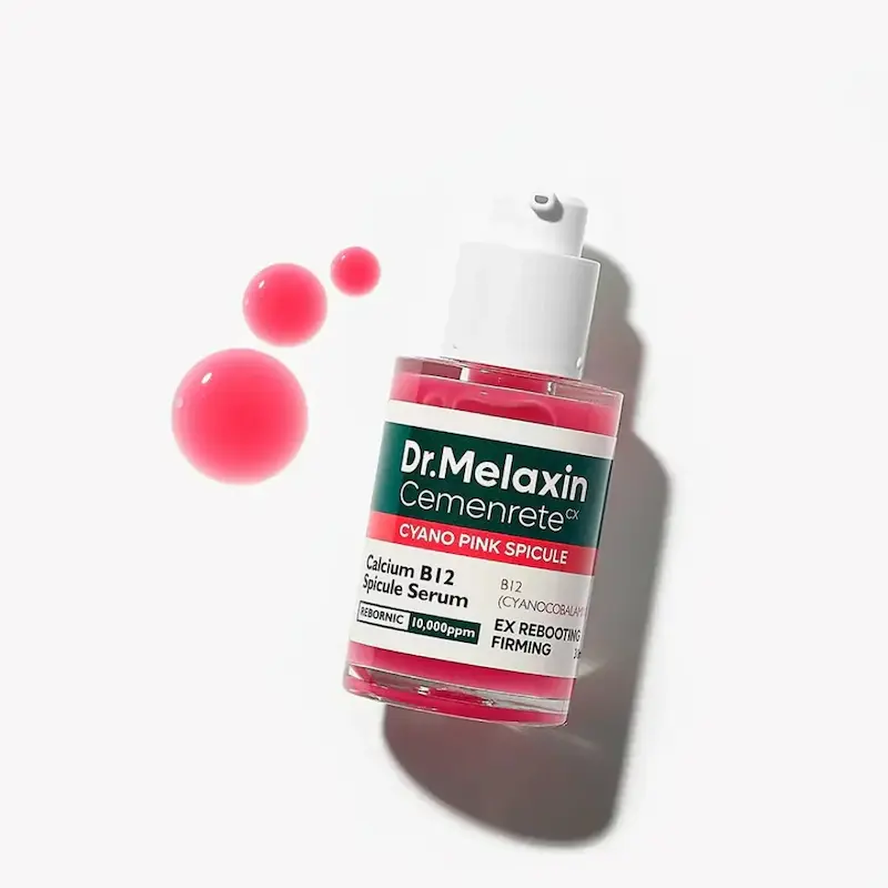 سرم ضد چروک و ترمیم کننده Cemenrete Cyano Pink Spicule دکتر ملاکسین حجم 30 میلی‌لیتر