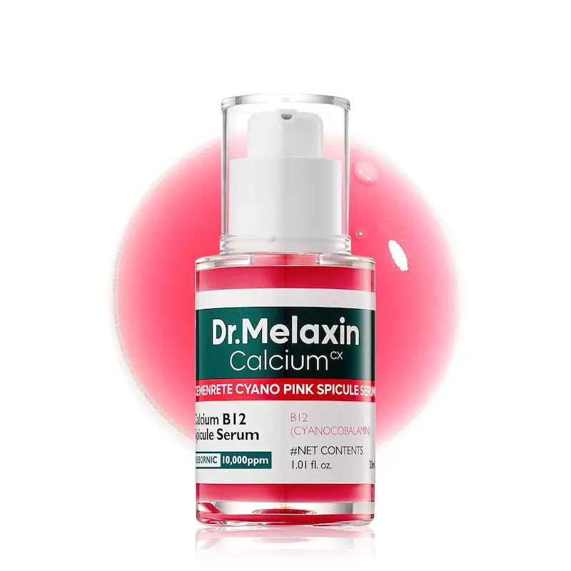 سرم ضد چروک و ترمیم کننده Cemenrete Cyano Pink Spicule دکتر ملاکسین حجم 30 میلی‌لیتر