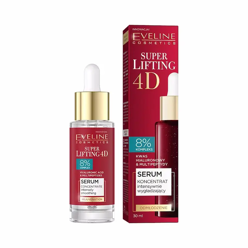 سرم سوپرلیفتینگ ضدچروک اولاین 4D | Eveline Super Lifting 4D Serum 30ml