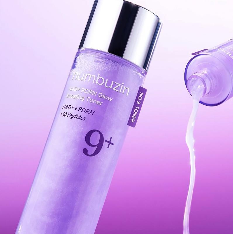 تونر درخشان‌کننده و جوانساز نامبوزین شماره 9 NAD+ PDRN | Numbuzin No.9 NAD PDRN Glow Boosting Toner – 150ml