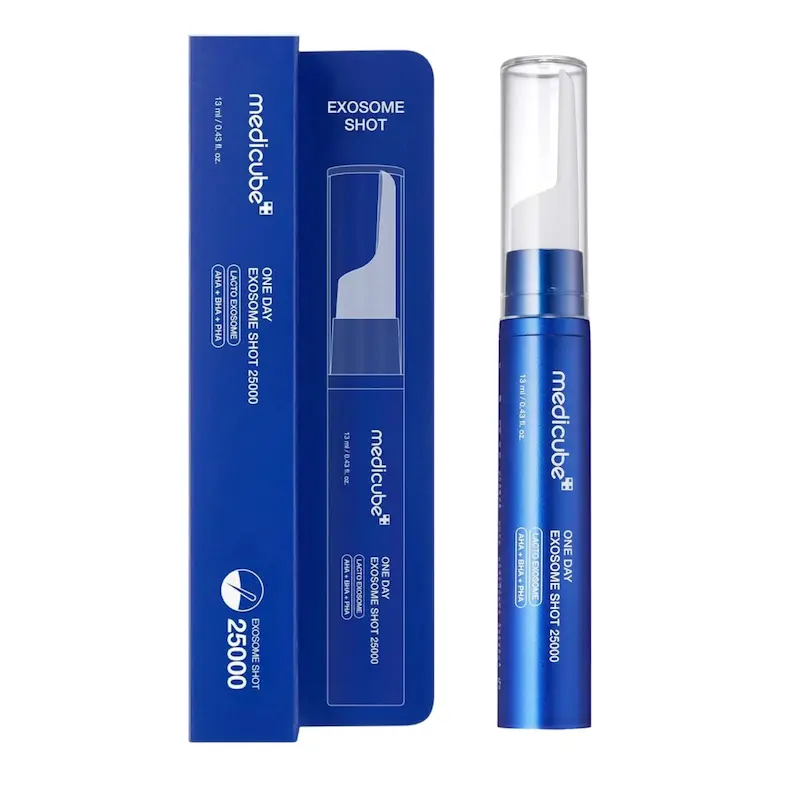 سرم شات اگزوزوم 25000 مدی‌کیوب | Medicube One Day Exosome Shot 25000 – 13ml