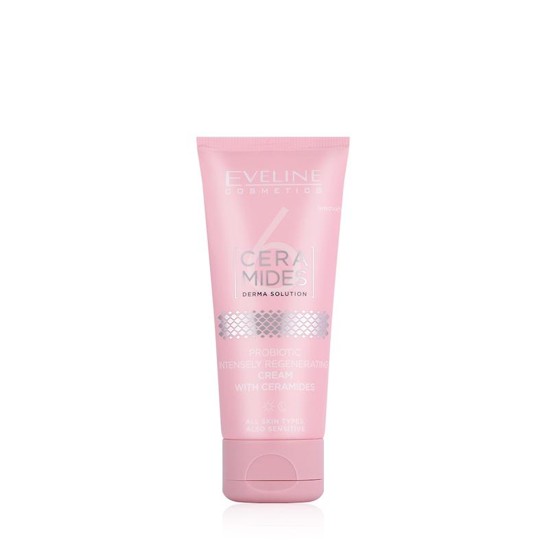کرم ترمیم‌کننده و بازسازی‌کننده پروبیوتیک اولاین 6 Ceramides | Eveline Cosmetics 6 Ceramides Probiotic Strongly Regenerating Cream 50ml