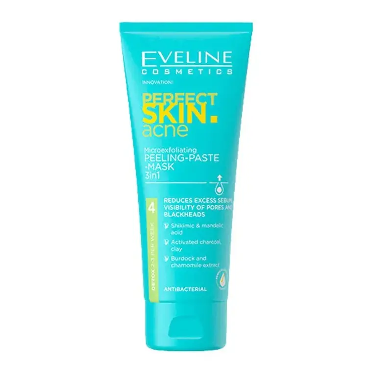 ماسک لایه بردار و ضد جوش 3 در 1 PERFECT SKIN ACNE اولاین EVELINE