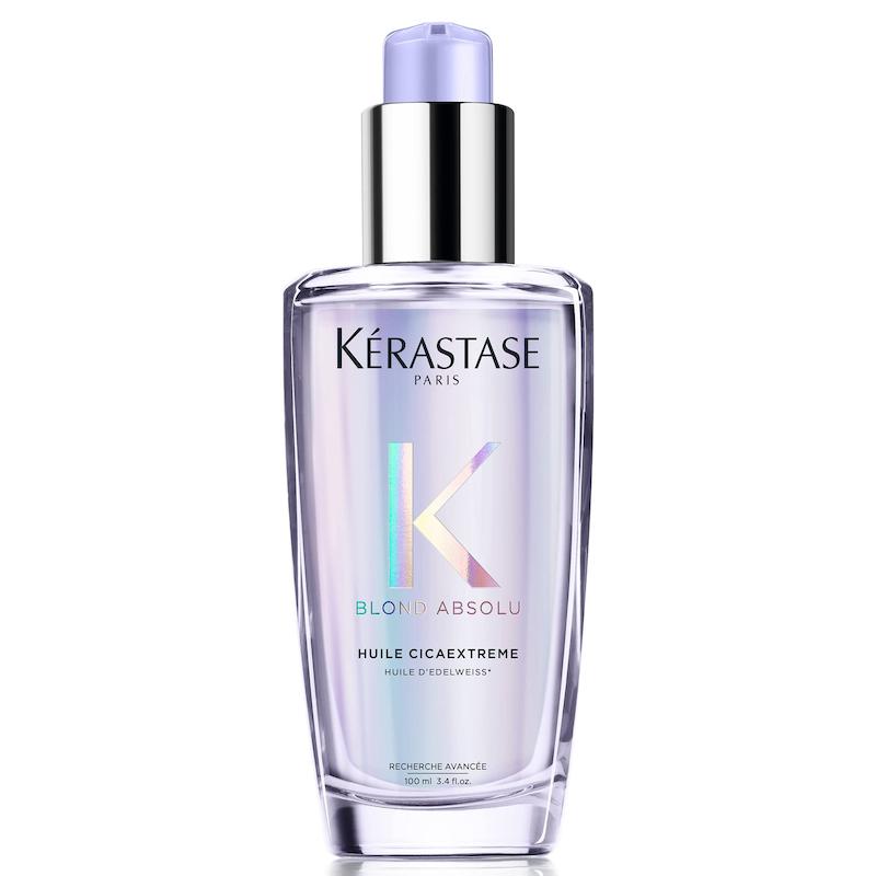 روغن مو بنفش کرستاس برای موهای بلوند و دکلره Kérastase Blond Absolu Huile Cicaextreme – حجم 100 میل