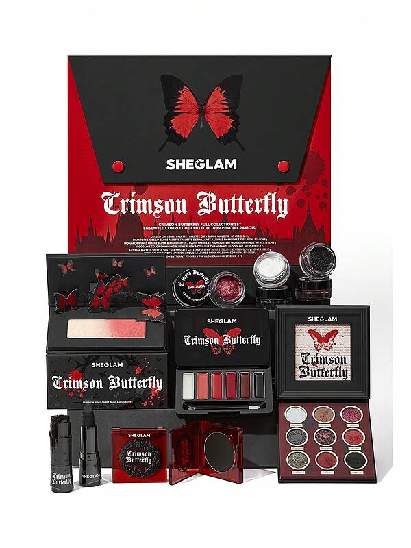  ست کلکسیونی کامل پروانه زرشکی        Crimson Butterfly Full Collection Set SHEGLAM    