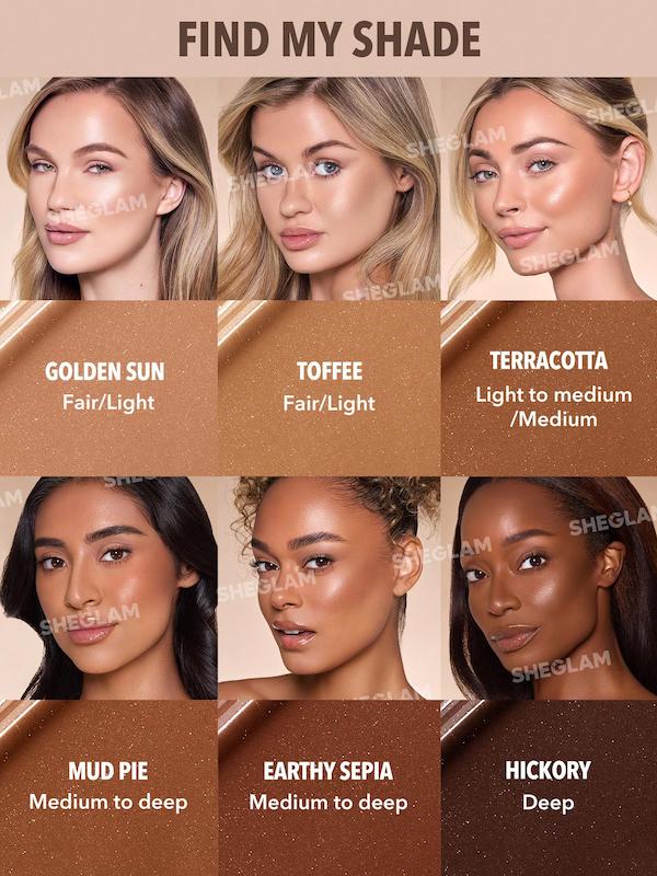 برانزر مایع مات و شیمر شیگلم,     Sun Beam Matte & shimmer Liquid Bronzer