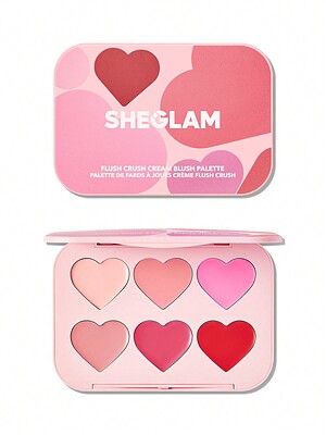 پالت رژگونه کرمی قلبی شیگلم   FLUSH CRUSH CREAM BLUSH SHEGLAM