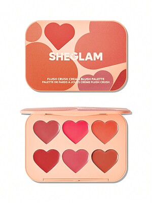 پالت رژگونه کرمی قلبی شیگلم   FLUSH CRUSH CREAM BLUSH SHEGLAM