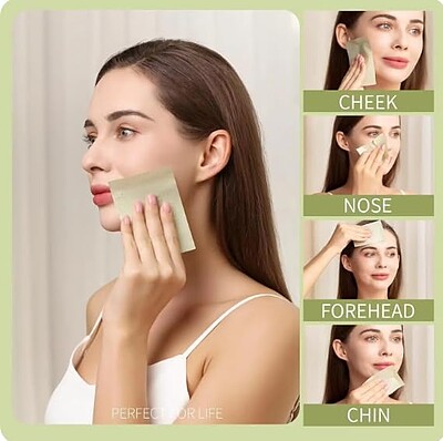 ماسک چایی سبز صورت نیکس مدل green tea blotting paper