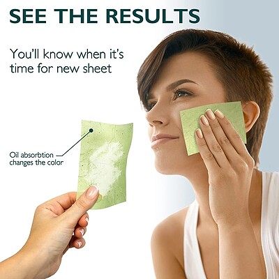 ماسک چایی سبز صورت نیکس مدل green tea blotting paper