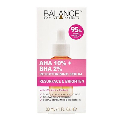 سرم پیلینگ و لایه بردار AHA10% و BHA2% بالانس     BALANCE AHA+ BHA serum