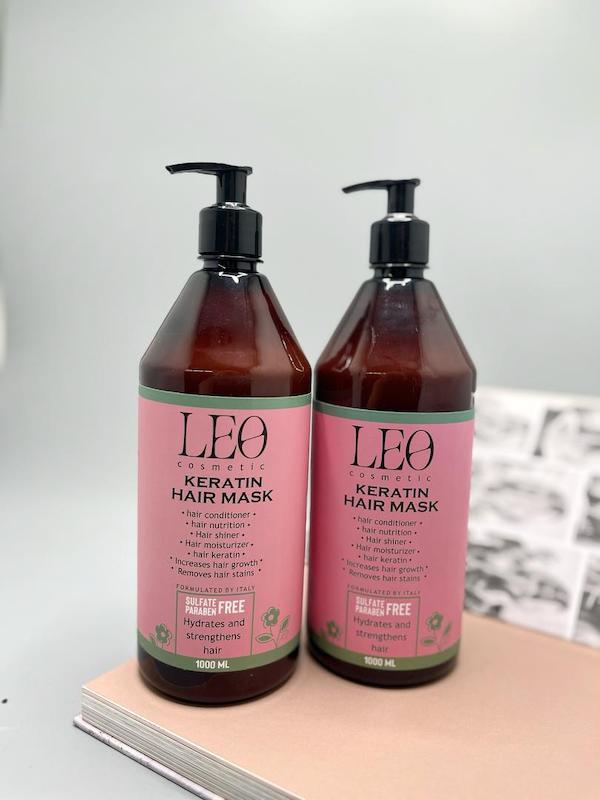 ماسک مو کراتینه لئو کازمتیک, (LEO Cosmetic) – حجم 1000 میلی‌لیتر