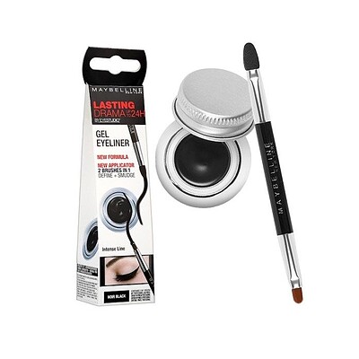 خط چشم ژله ای کاسه ای میبلین 24 ساعته maybelline gel eyeliner 24h