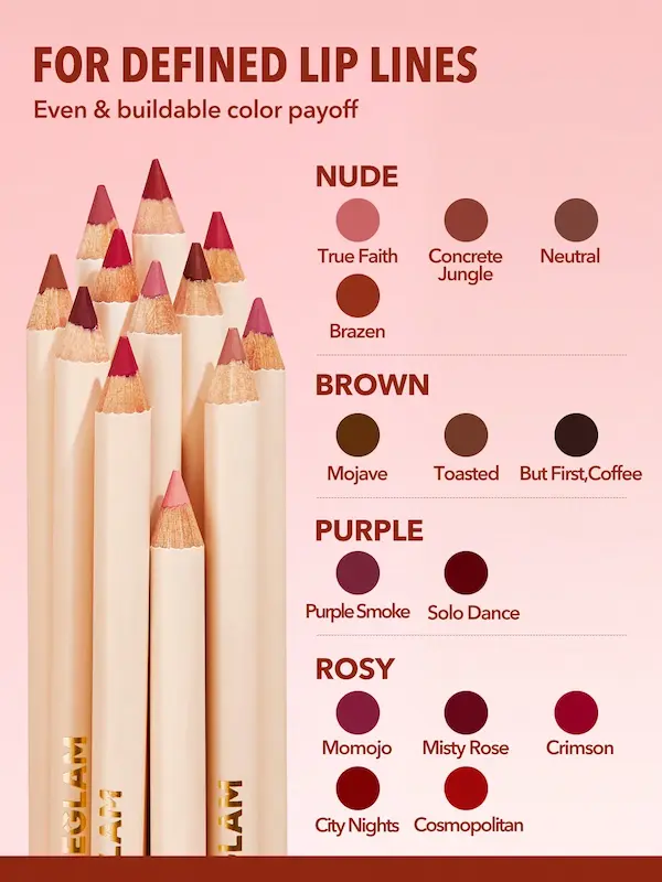 خط لب تراش‌دار شیگلم، | SHEGLAM Lip Liner