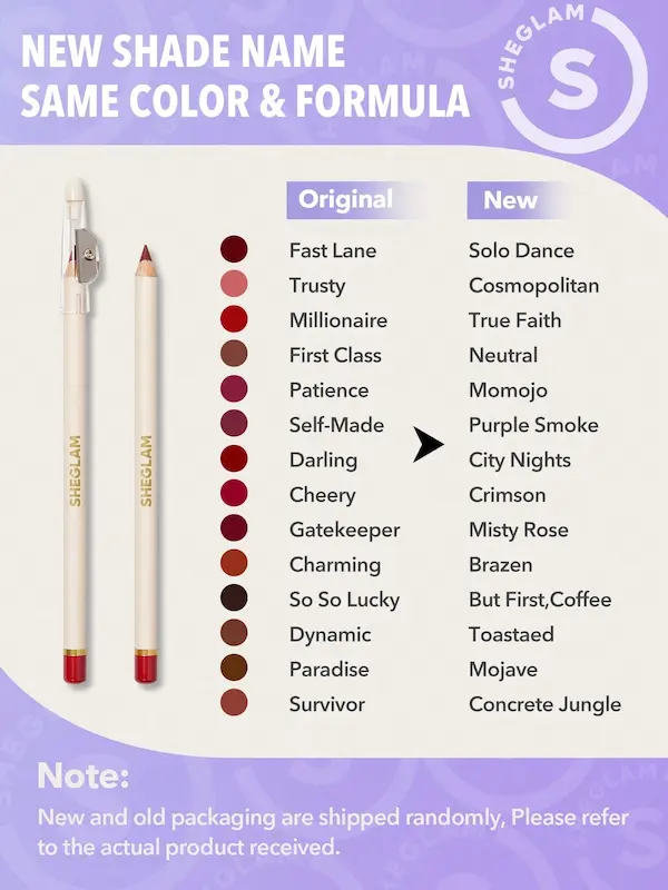 خط لب تراش‌دار شیگلم، | SHEGLAM Lip Liner
