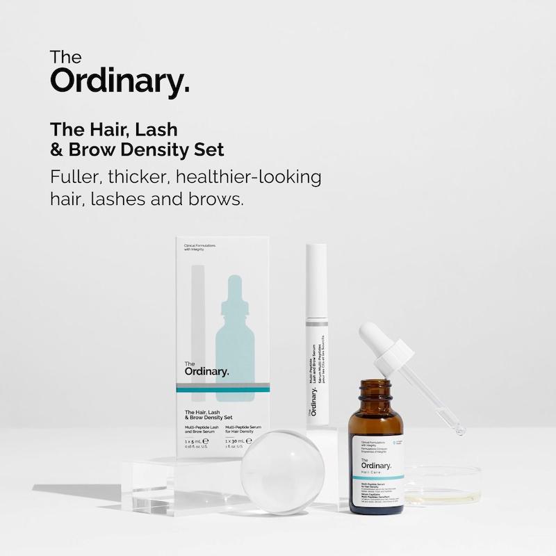   پک تقویت موی سر، مژه و ابرو اوردینری،  The Ordinary, Hair, Lash & Brow Density Set