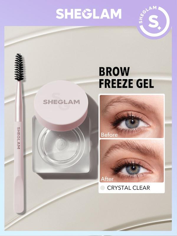 ژل ابرو شیگلم, لیفت کننده  Sheglam Set Me Up Brown Hold-Crystal clear