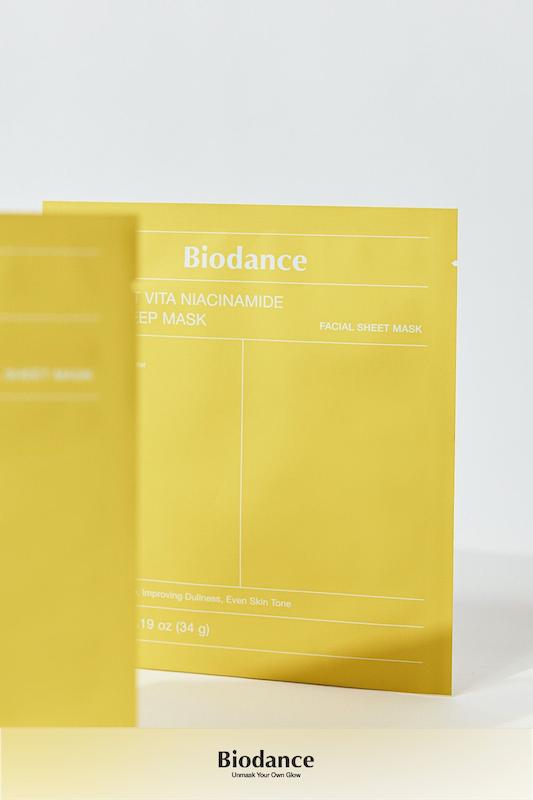 ماسک ورقه ای ریل دیپ ماسک بیودنس, در ۲مدل کلاژن و جوانساز BIODANCE Real Deep Mask  