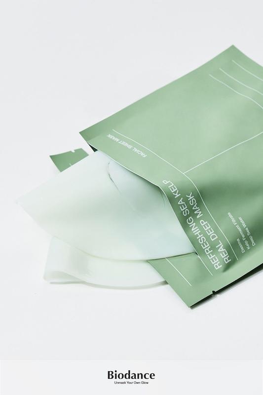 ماسک ورقه ای ریل دیپ ماسک بیودنس, در ۲مدل کلاژن و جوانساز BIODANCE Real Deep Mask  