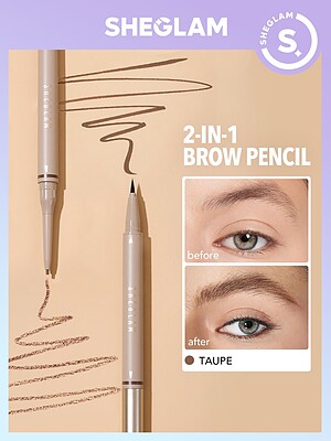 مداد ابرو دو سر شیگلم تاوپ Sheglam Brows taupe