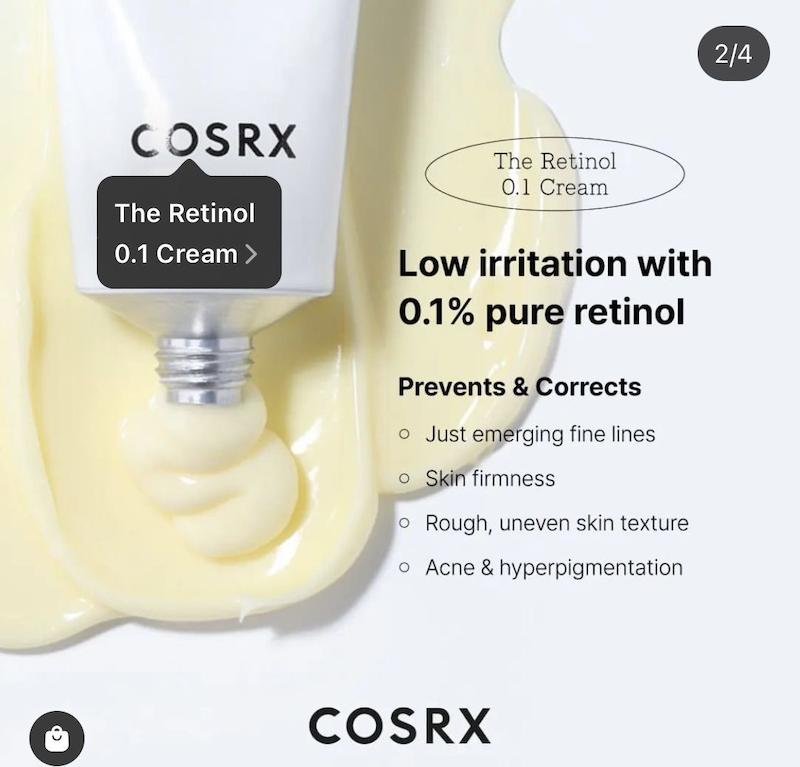 کرم ضدچروک رتینول کوزارکس، |  COSRX, The Retinol Cream