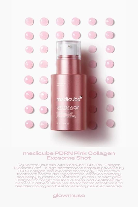 شات بازسازی و لیفتینگ حرفه‌ای مدیکیوب، | Medicube PDRN Pink Collagen Exosome Shot 7500