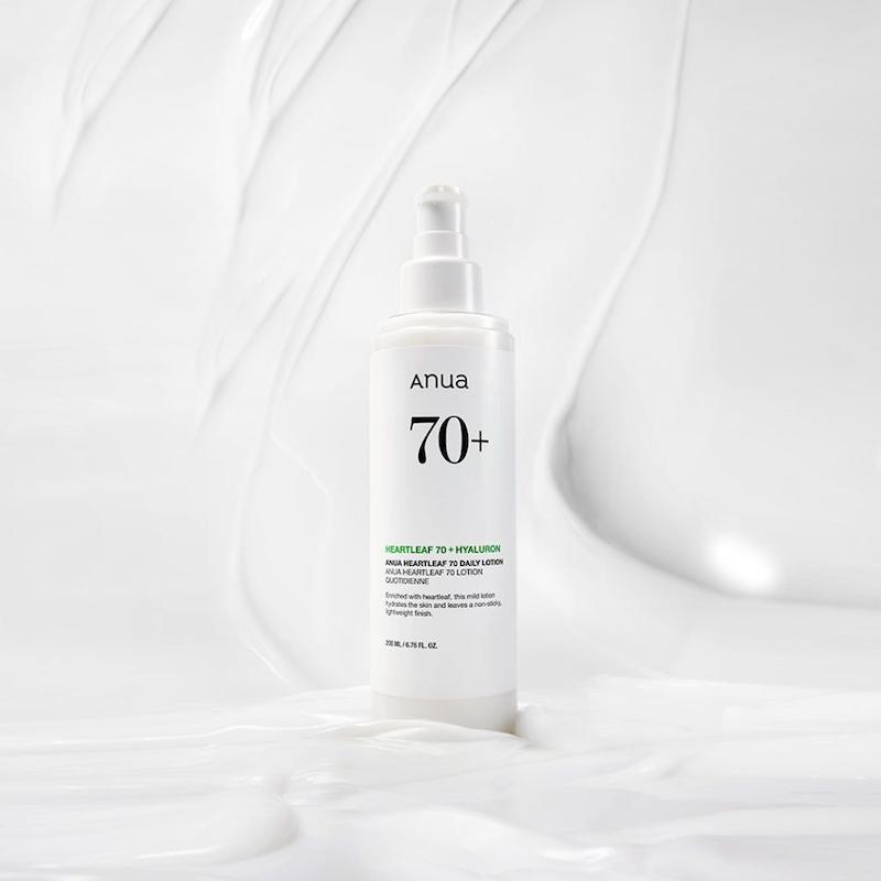  لوسیون روزانه هارت‌لیف ۷۰+ هیالورون آنوا،  Anua Heartleaf 70+ Hyaluron Daily Lotion