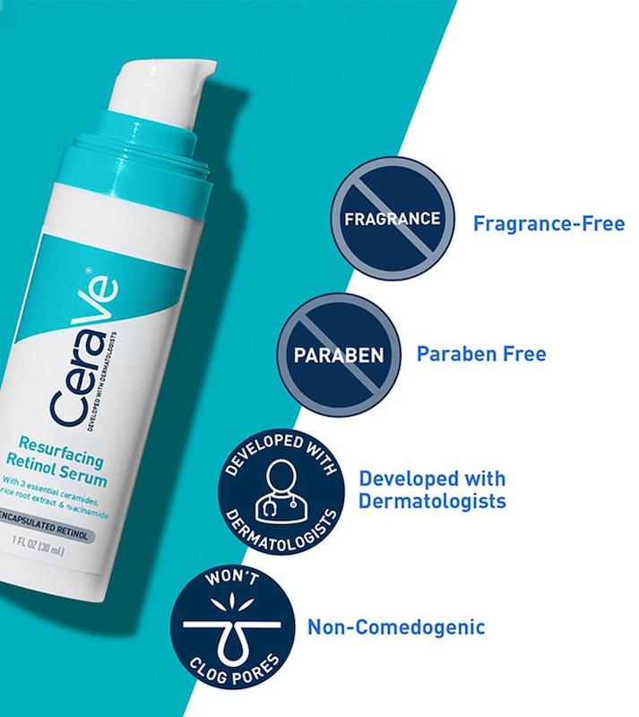سرم رتینول بازسازی‌کننده سراوی  CeraVe Resurfacing Retinol Serum – Encapsulated Retinol
