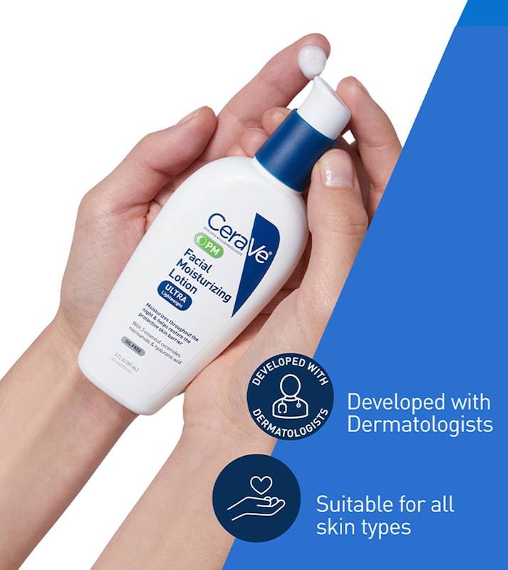 کرم مرطوب‌کننده صورت روز و شب سراوی  CeraVe AM & PM Facial Moisturizing Lotion