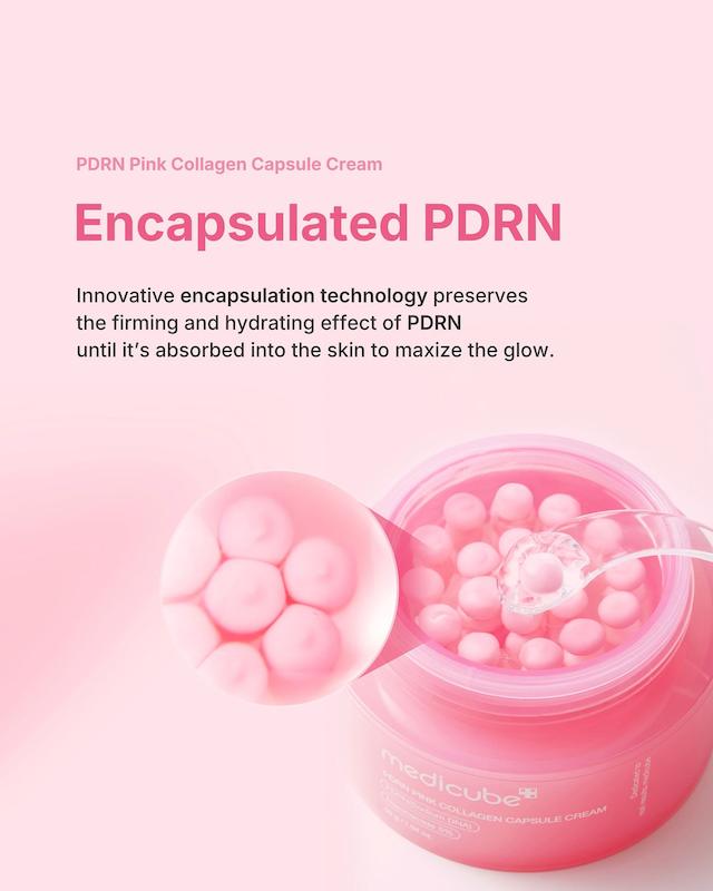  کرم کلاژن کپسولی صورتی مدیکیوب  Medicube PDRN Pink Collagen Capsule Cream –