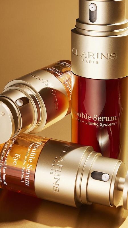  پک لوکس ضدپیری کلارنس مدل  Double Serum Ritual  شامل سرم صورت ۵۰ میل + سرم دور چشم ۲۰ میل