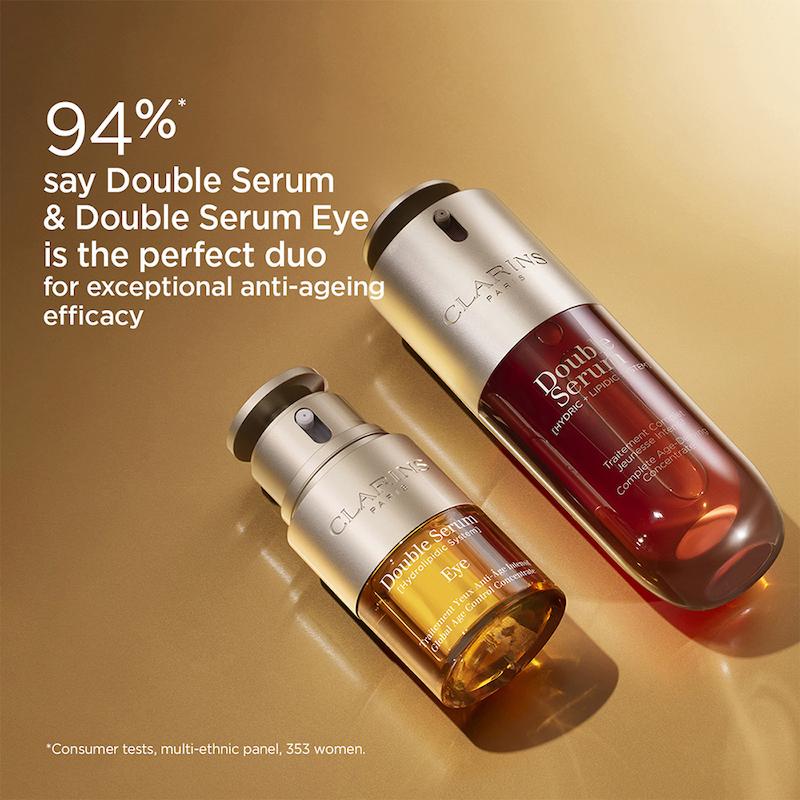  پک لوکس ضدپیری کلارنس مدل  Double Serum Ritual  شامل سرم صورت ۵۰ میل + سرم دور چشم ۲۰ میل