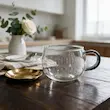 شات اسپرسو خوری دسته رنگی طرح good morning